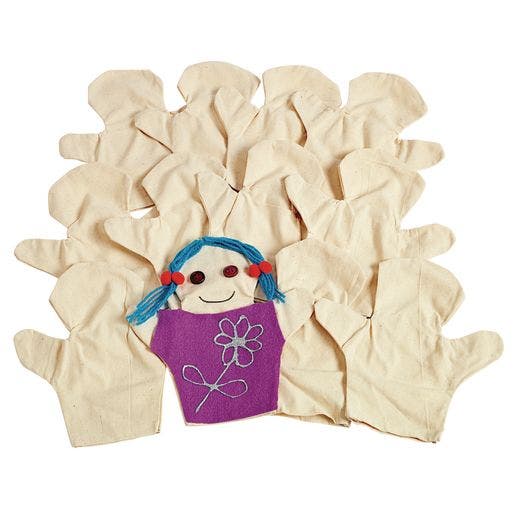 Canvas Person Puppets Set of 12
