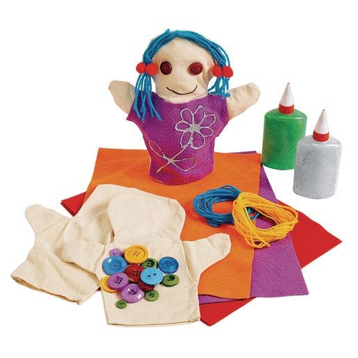 Canvas Person Puppets Set of 12
