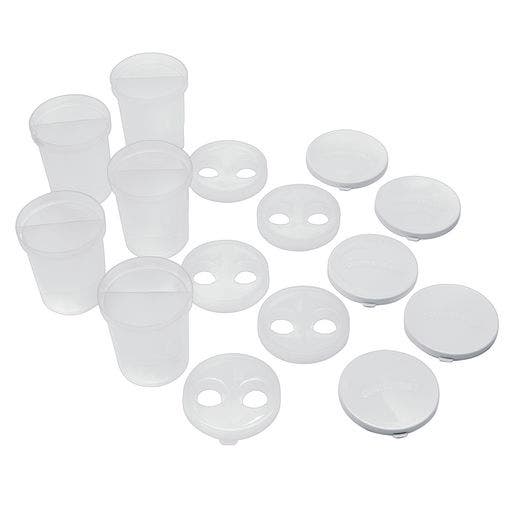 Double Dip Divided Paint Cups-Set Of 5