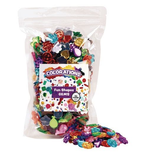 Colorations Fun Gem Shapes 1Lb