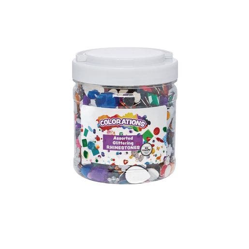 Colorations Glittering Rhinestones Craft Jar 15oz