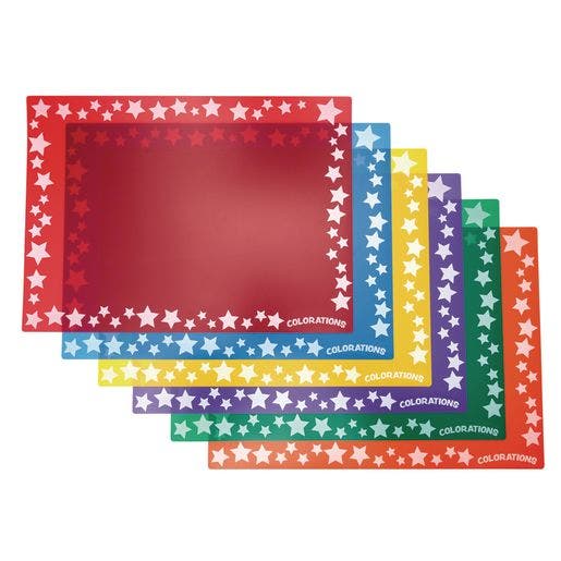 Keep it Clean Plastic Art Mats Set of 6