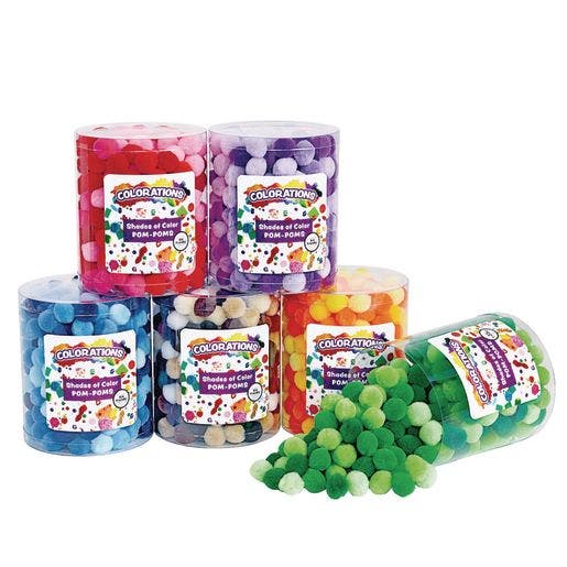 Shades Of Color Poms Set of 6