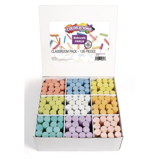 Colorations Sidewalk Chalk Classroom pack