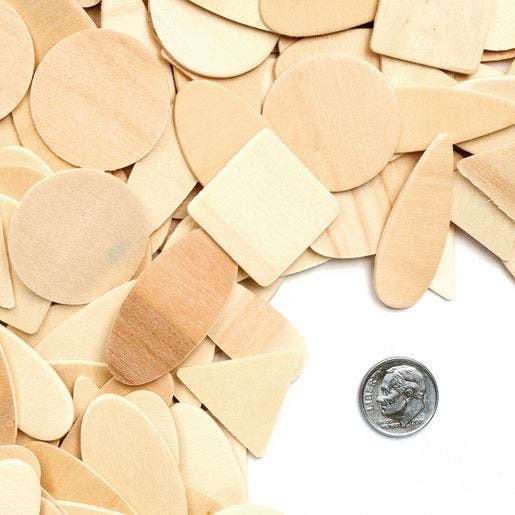 Wood Geo Shapes 1000 Pcs