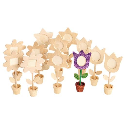 Wooden Flower Pot Frames Set of 12