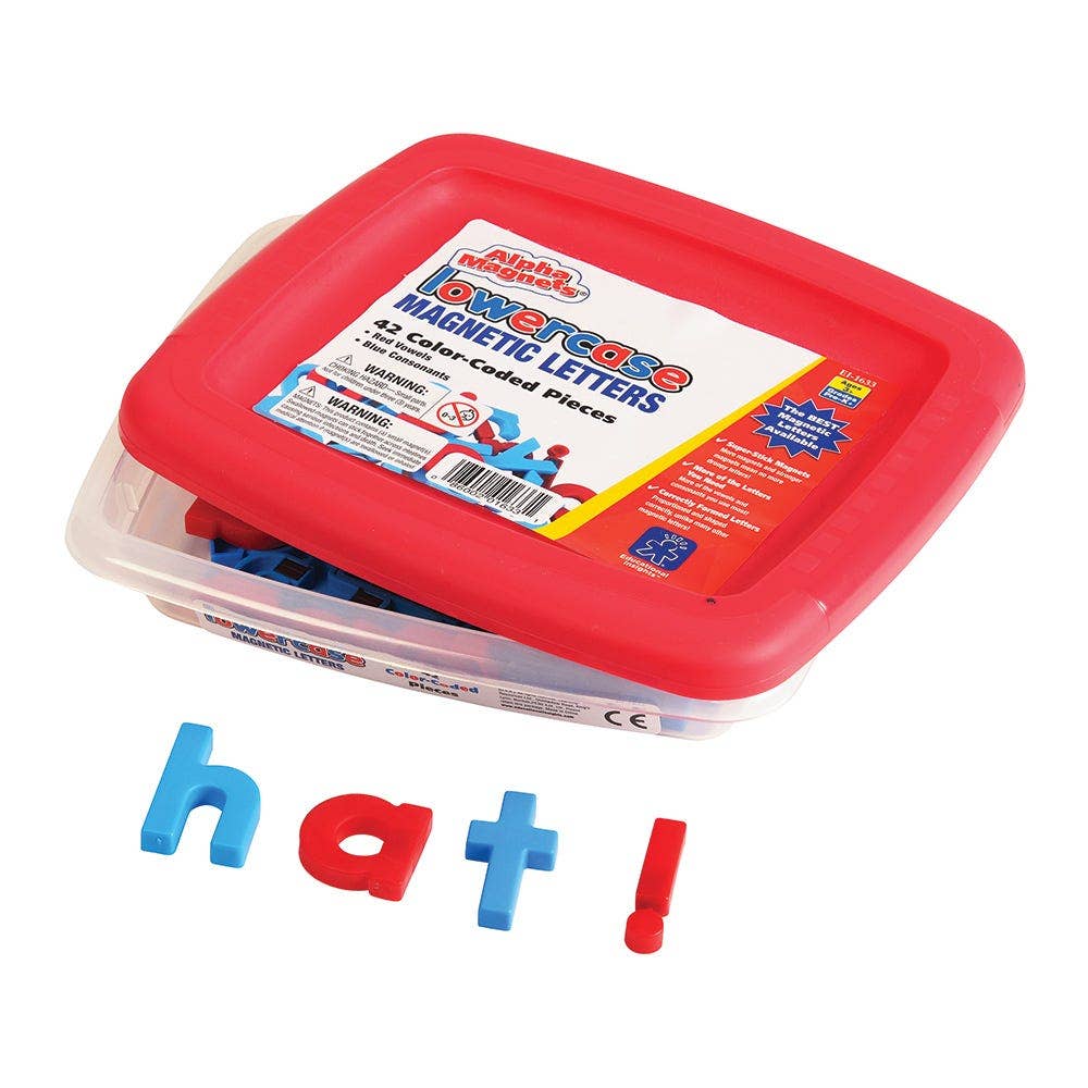 AlphaMagnets Colorcoded Lowercase Magnets 42pcs