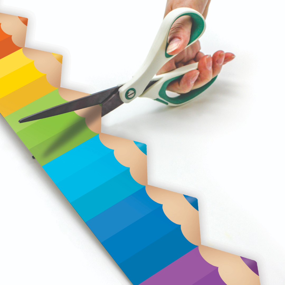 Colored Pencils Die-Cut Rolled Border Trim