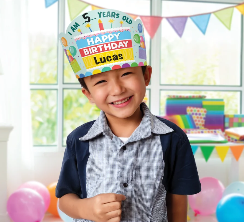 Colorful Happy Birthday Crowns