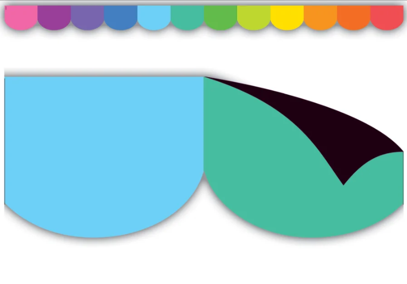 Colorful Scalloped Magnetic Border