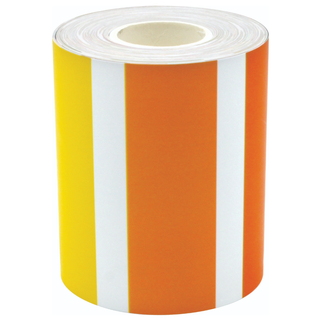 Colorful Stripes Straight Rolled Border Trim