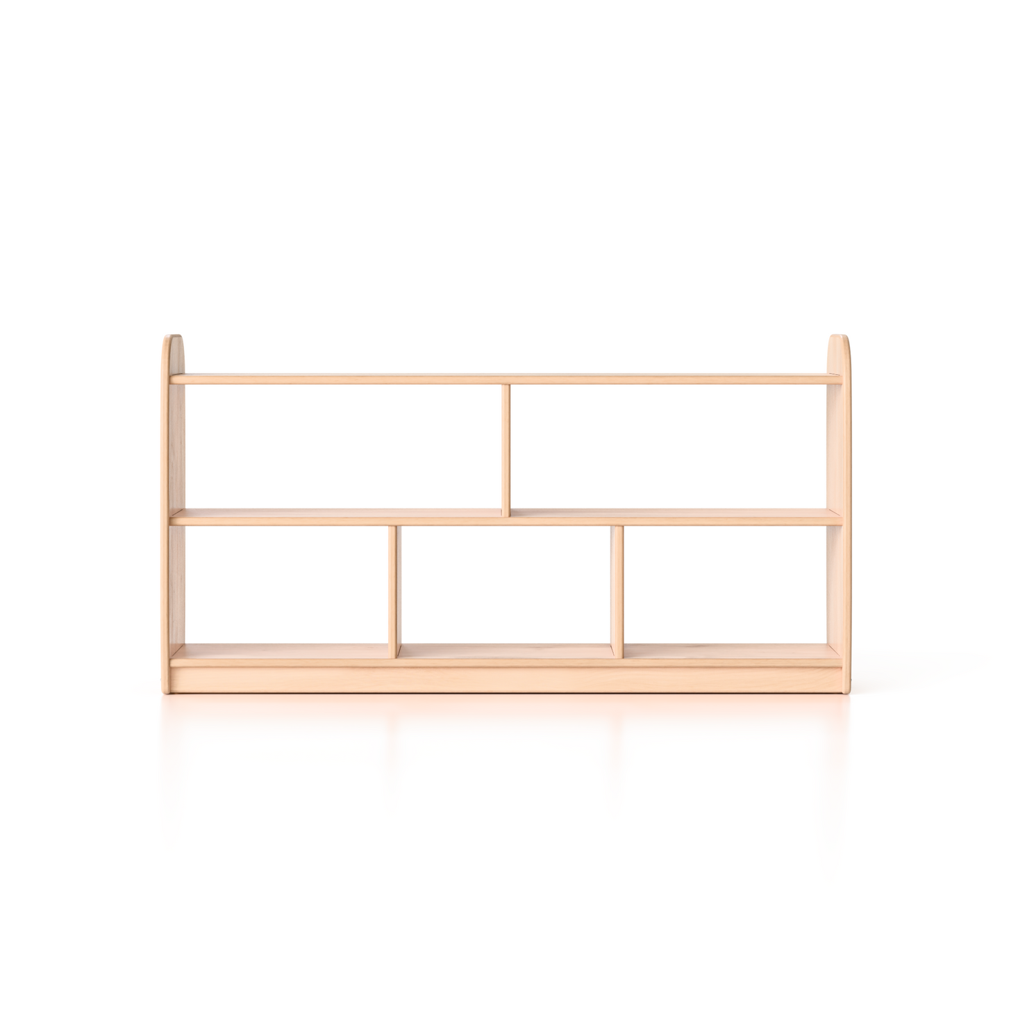 Woodlyn Open One Shelf Long Horizontal with Vertical Dividers 46inL x 24inH