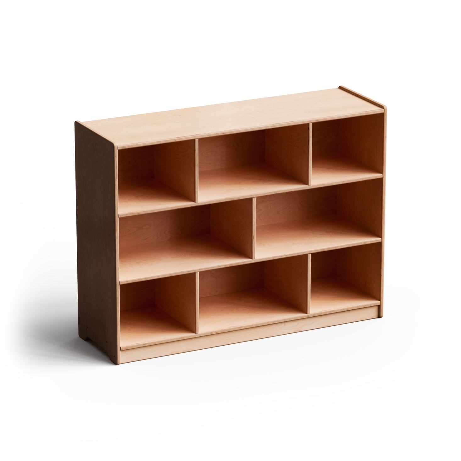 MontShelf Two Shelves with Vertical Divider Birch Backed 36 x 48