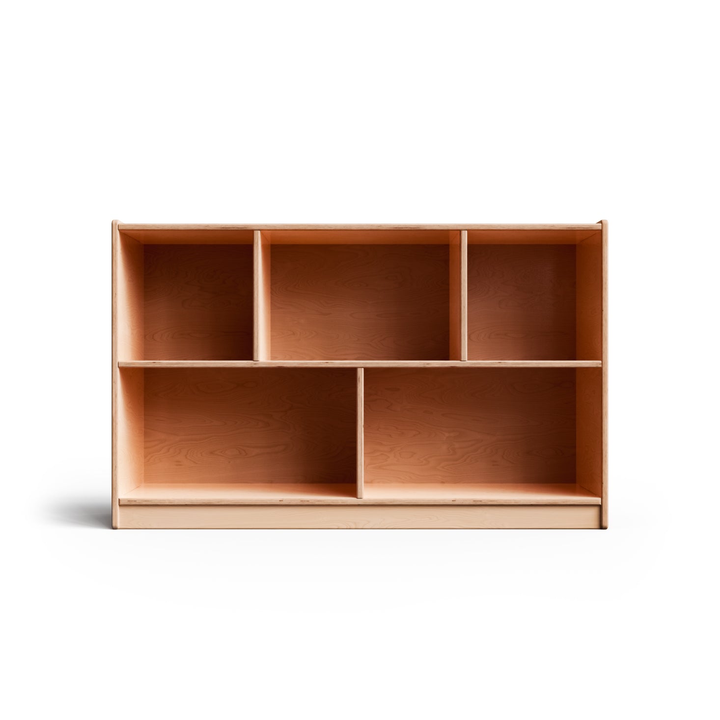 MontShelf One Shelf with Vertical Divider Birch Backed 30 x 48
