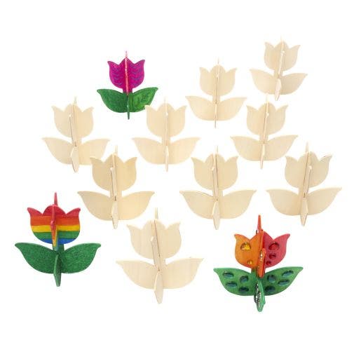 Decorate Your Own 3D Tulip Set of 12
