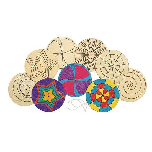 Decorate Your Own Wooden Spinner Set 24
