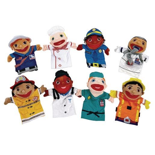 Deluxe Career Puppets Set of 8