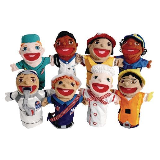 Deluxe Career Puppets Set of 8