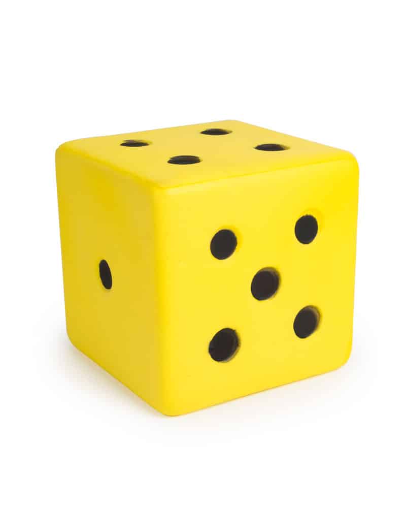 Dice Yellow 6in