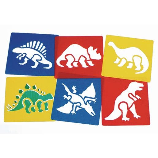 Dinosaurs Stencils Set Of 6