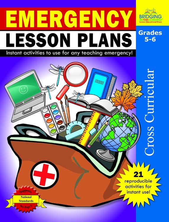 Emergency Lesson Plans - Grades 5-6 Ebook