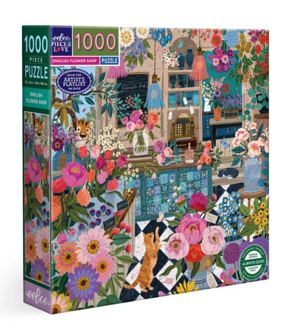 English Flower Shop 1000 pc Puzzle