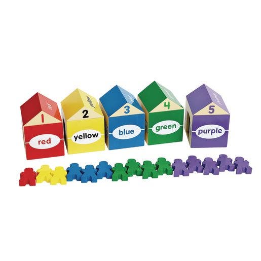 Environments EarlySTEM Color and Counting Houses 20 Pieces