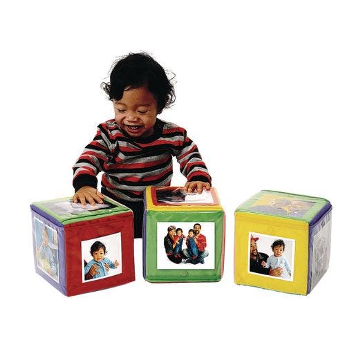 Excellerations Infant Photo Cubes with Mirror Set of 3