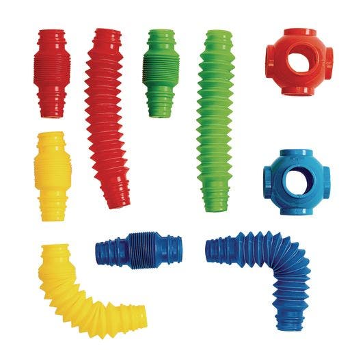Excellerations Stretchy Tubes and Connectors - 60 Pieces