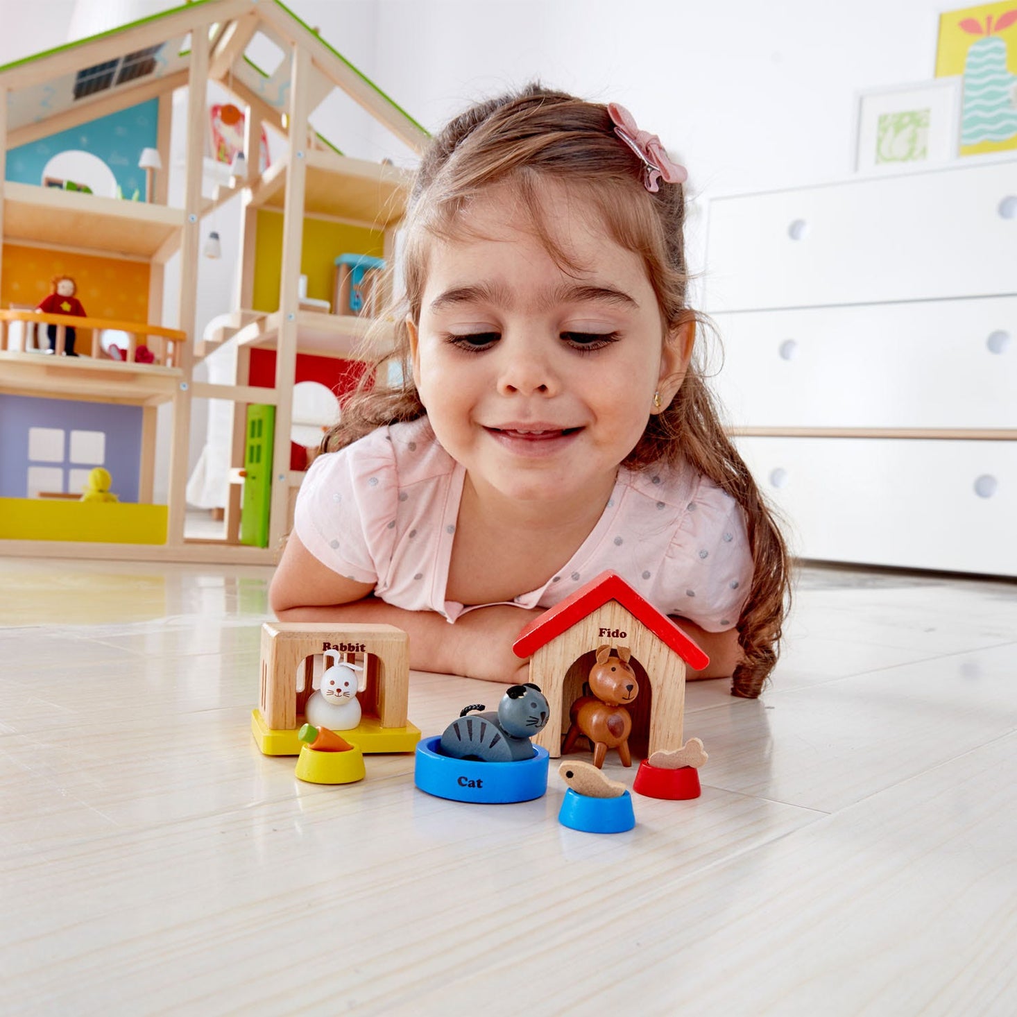 Wooden Dollhouse Family Pets by Hape