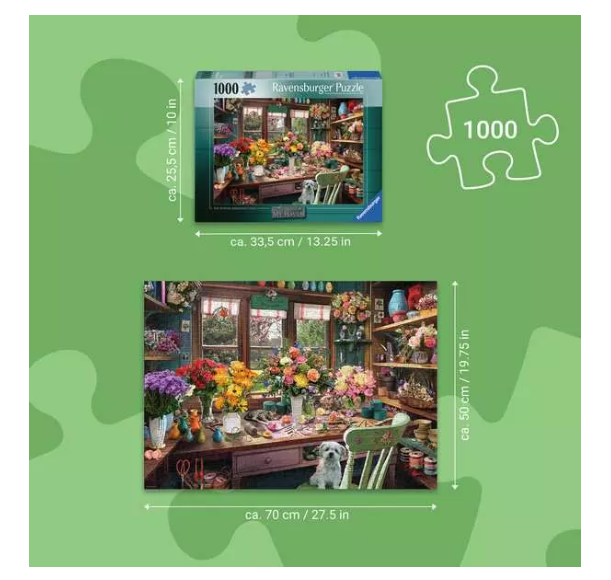 Flower Arranger's Shed 1000 Pc Puzzle
