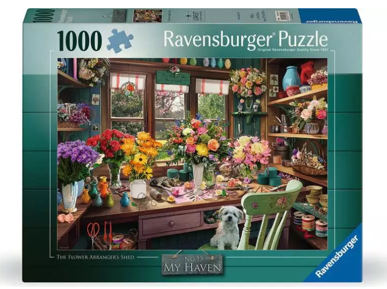 Flower Arranger's Shed 1000 Pc Puzzle