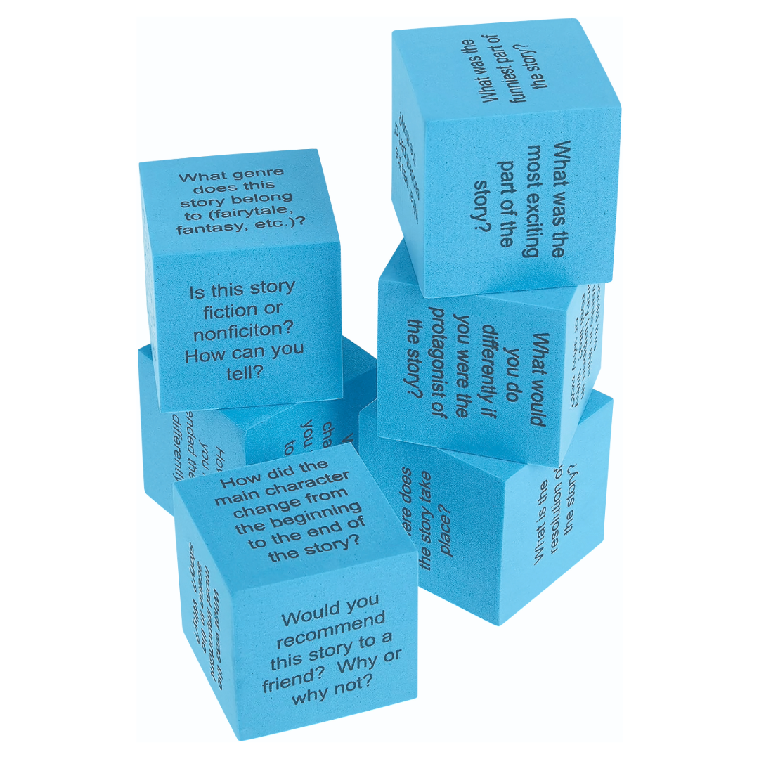 Foam Reading Comprehension Cubes