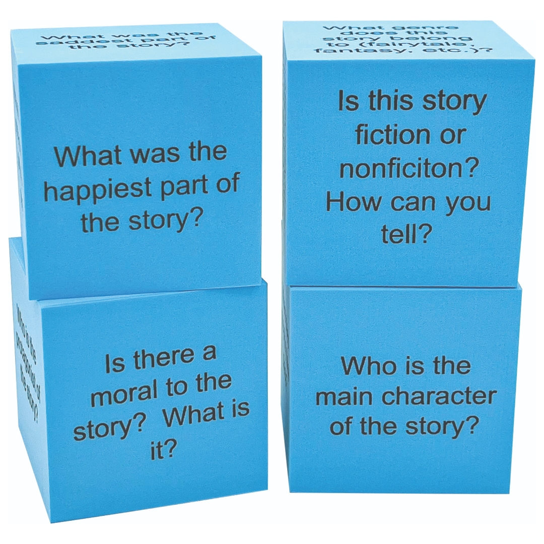 Foam Reading Comprehension Cubes