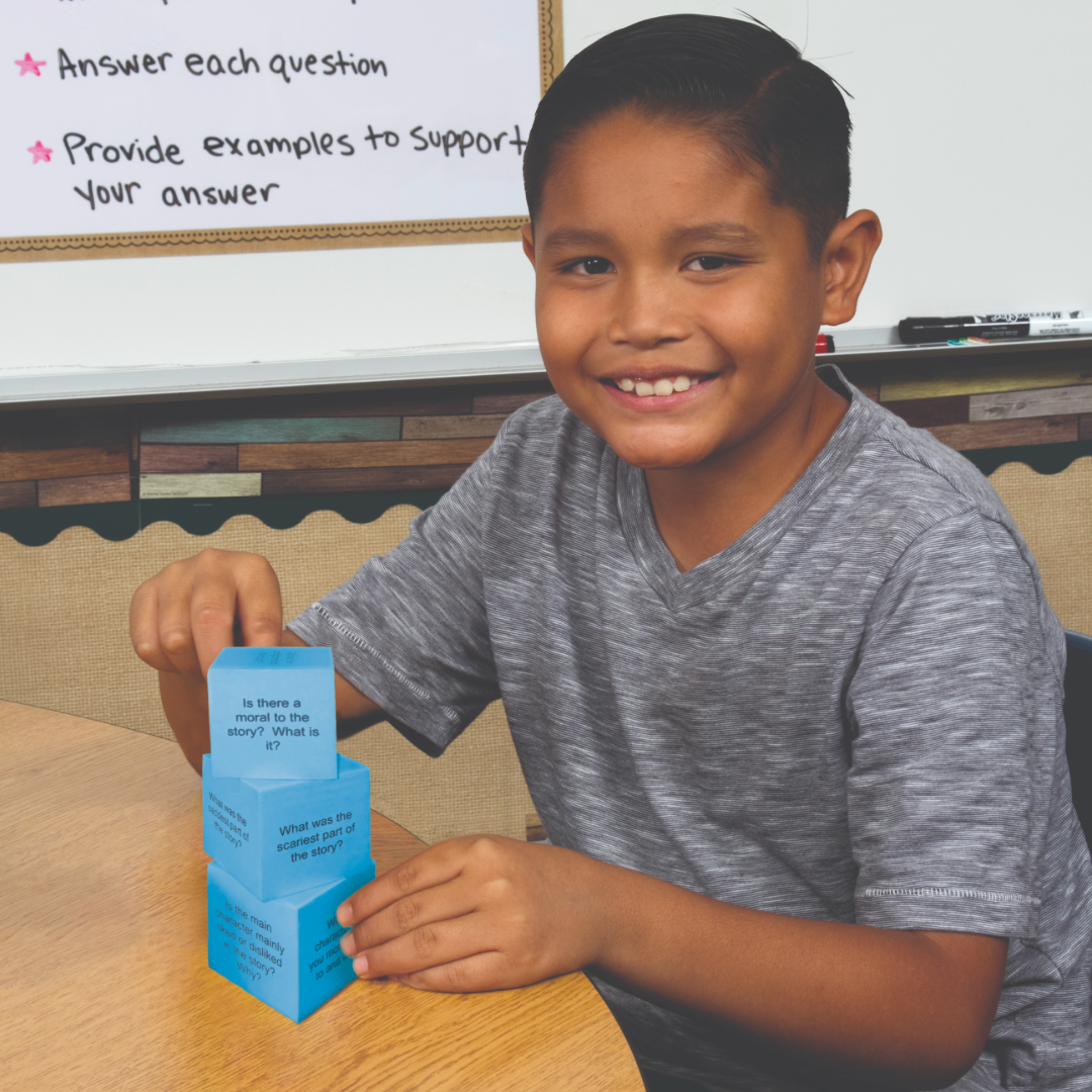 Foam Reading Comprehension Cubes