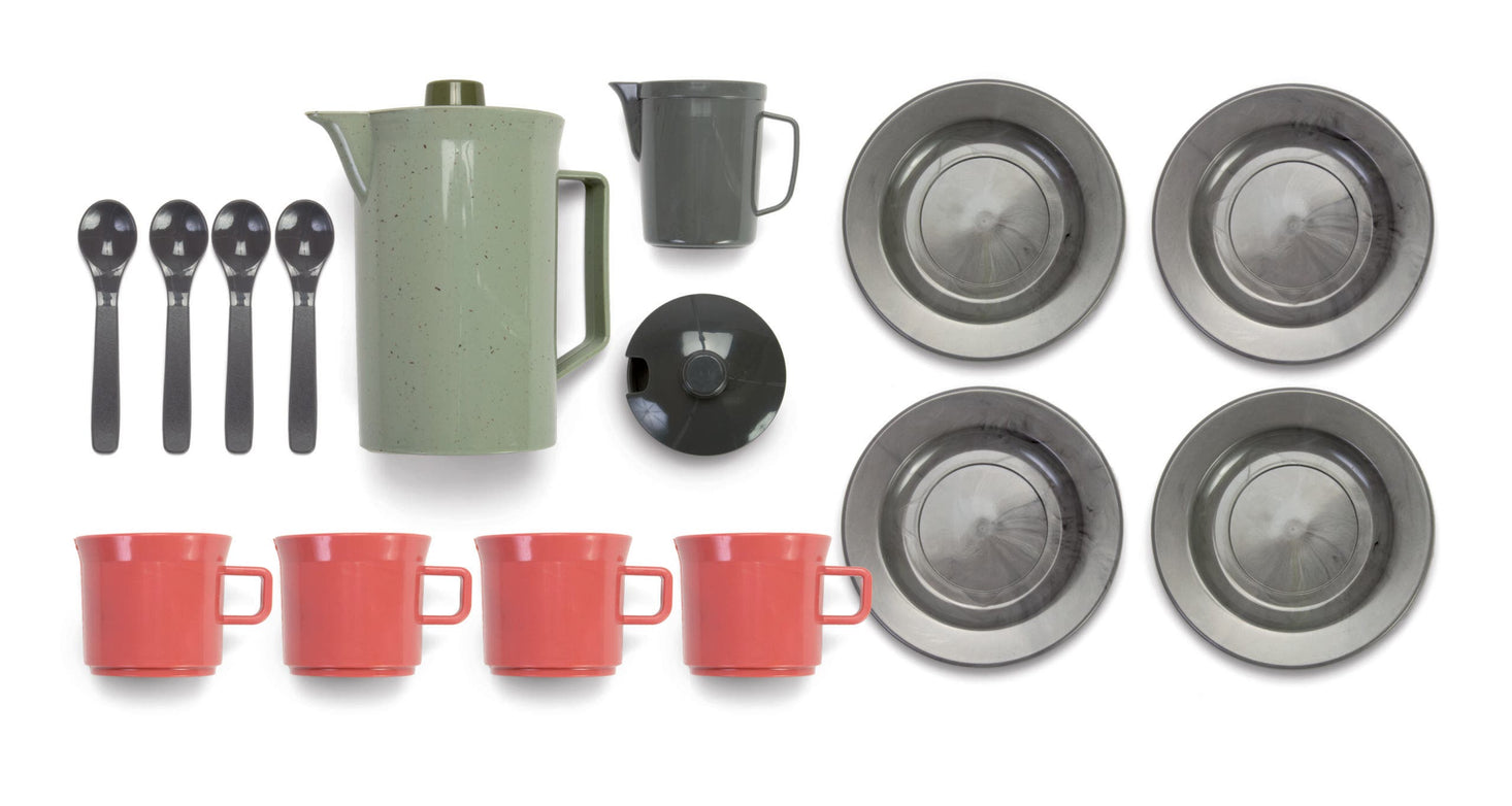 Green Bean Coffee Set In Net 17 Pcs