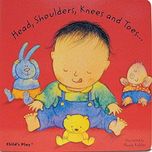 Head Shoulders Knees and Toes Nursery Rhyme Board Book