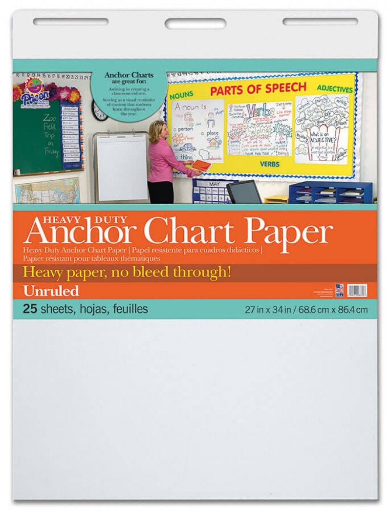Heavy Duty Anchor Chart Paper 27x34 Unruled