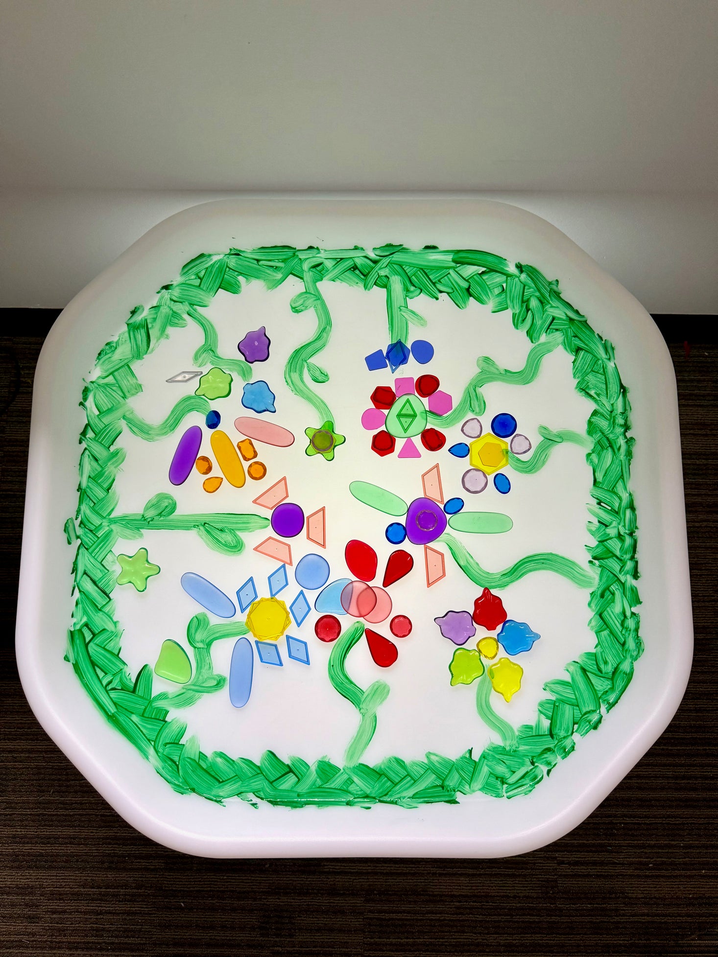 Translucent Colour Hollow Pattern Blocks