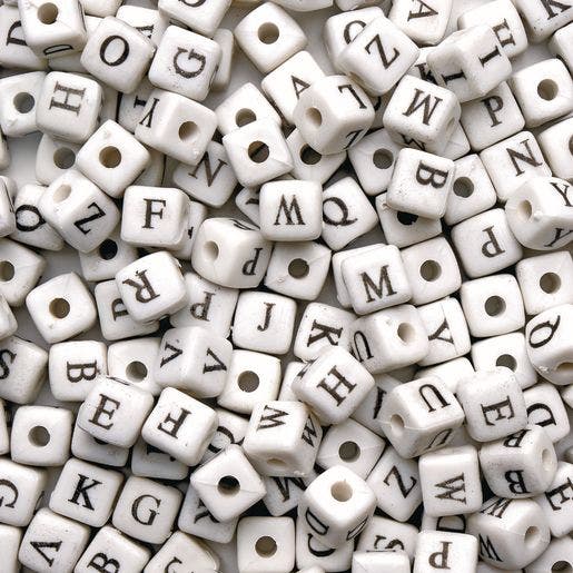 Jumbo Alphabet Beads 260 Pcs