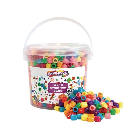 Jumbo Pony Beads 1.5 lbs