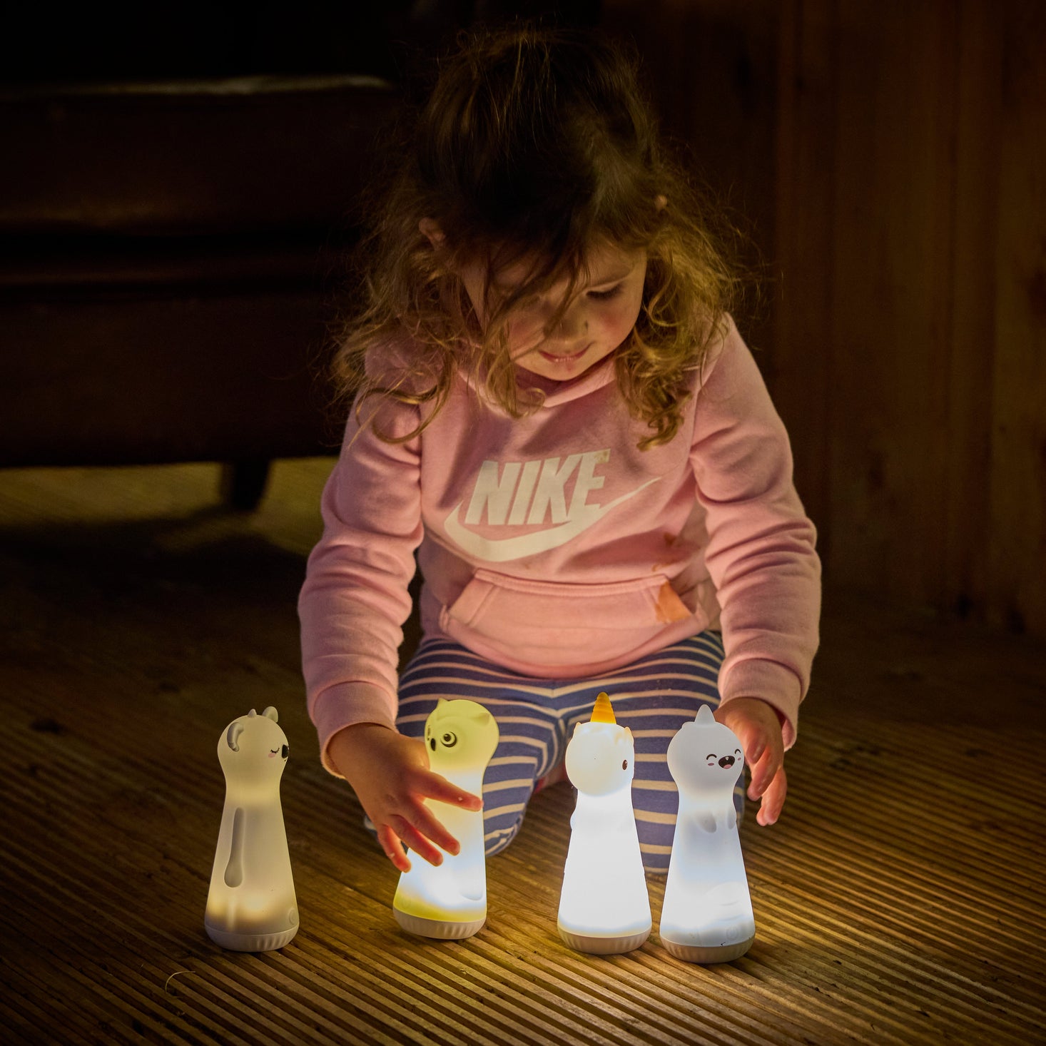 Luminous Character Flashlights Set of 4
