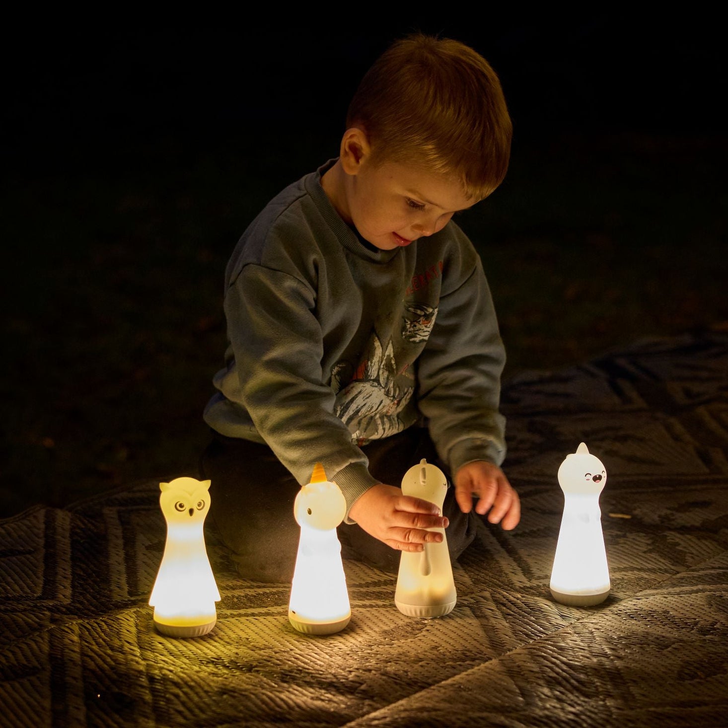 Luminous Character Flashlights Set of 4