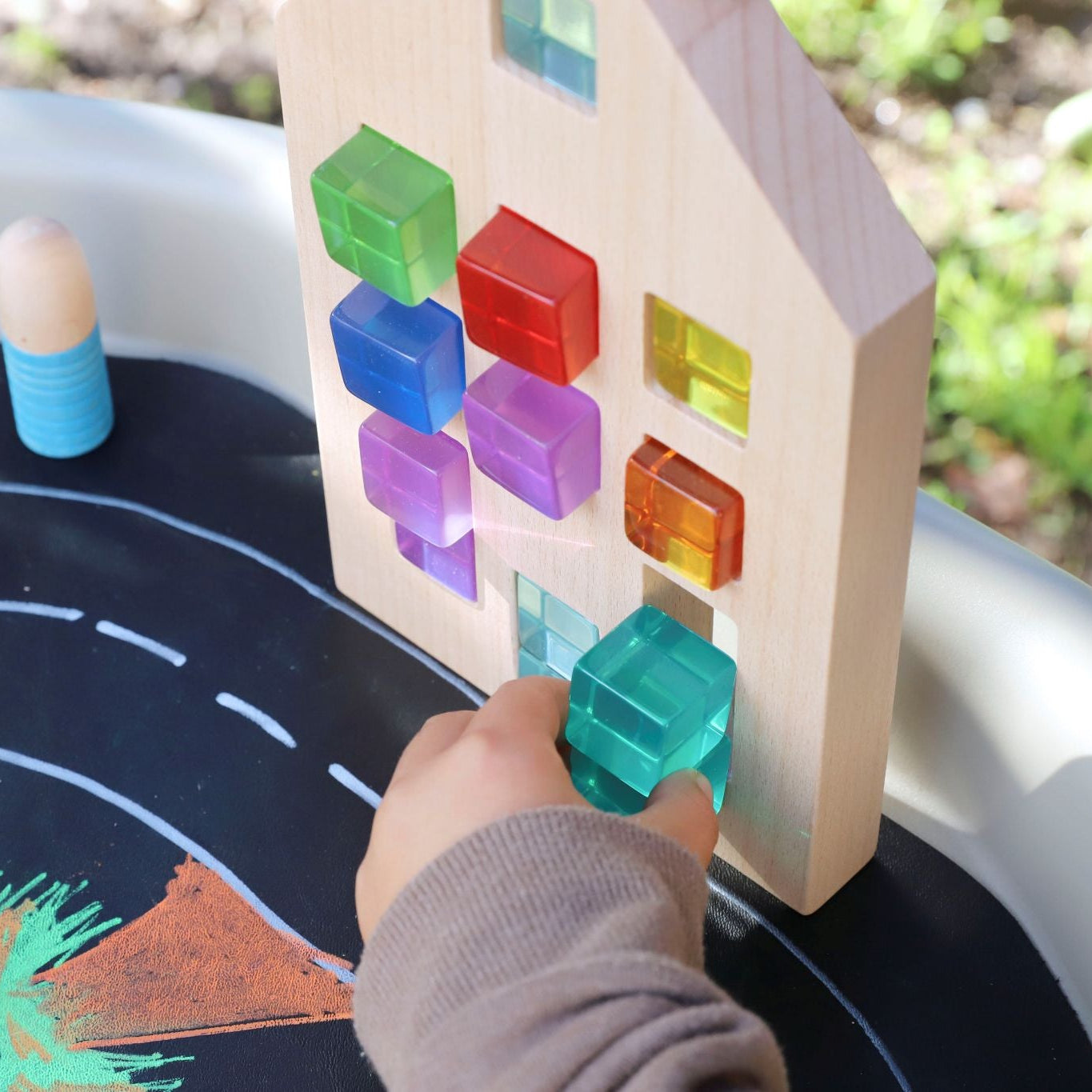 Rainbow Gem Buildings Set of 36