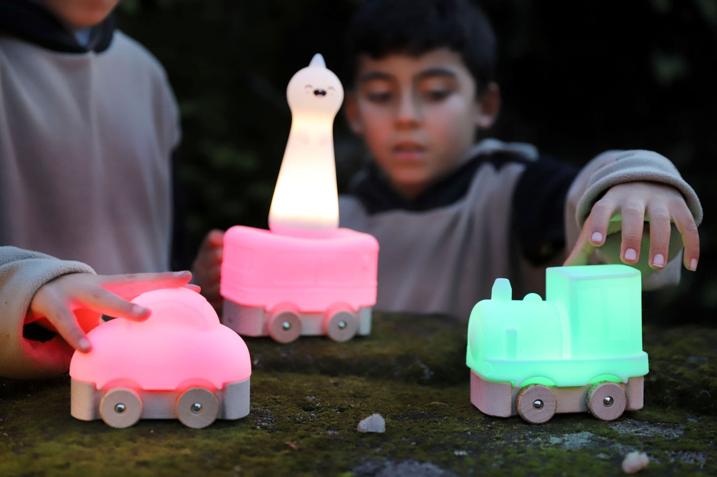Luminous Silicone Vehicles 3pk