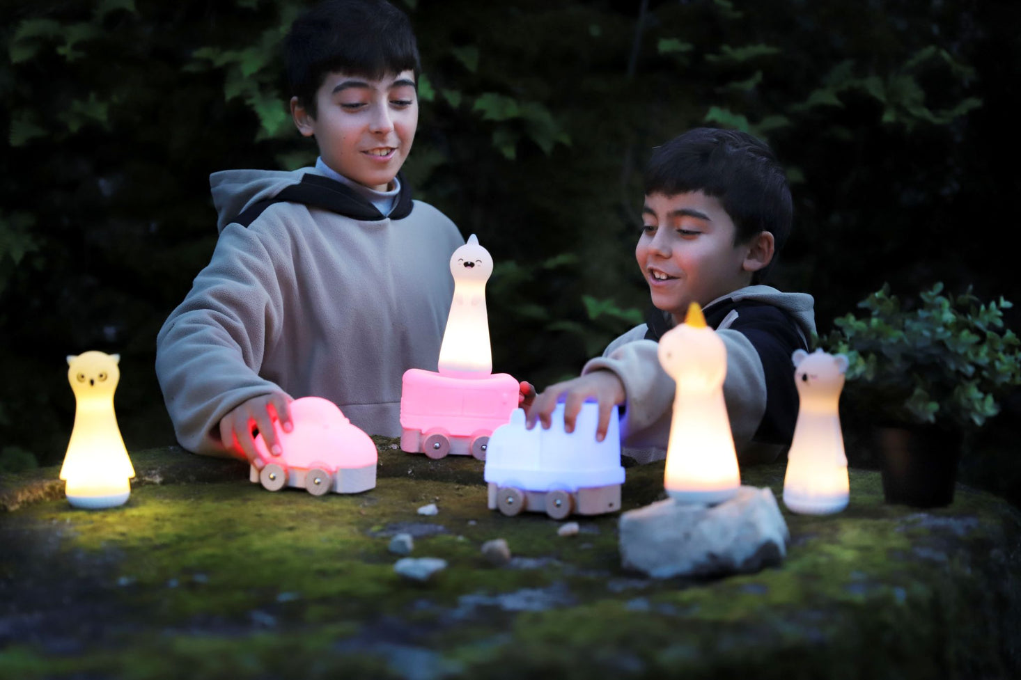 Luminous Silicone Vehicles 3pk
