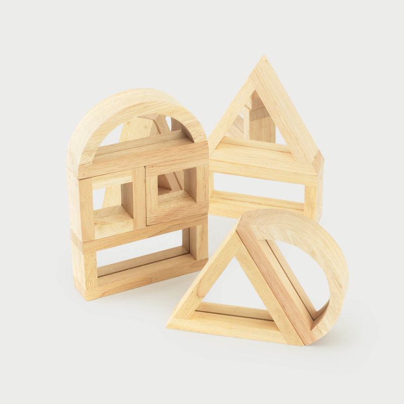 Large Mirror Blocks set of 8
