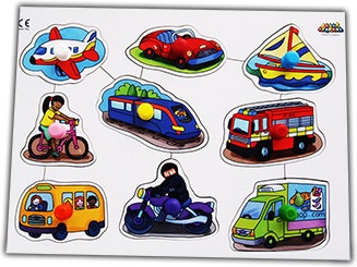 Large Peg Board Puzzle Transport