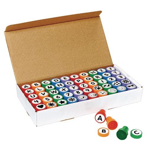 Letters and More Self-Inking Stamps 50 Pcs