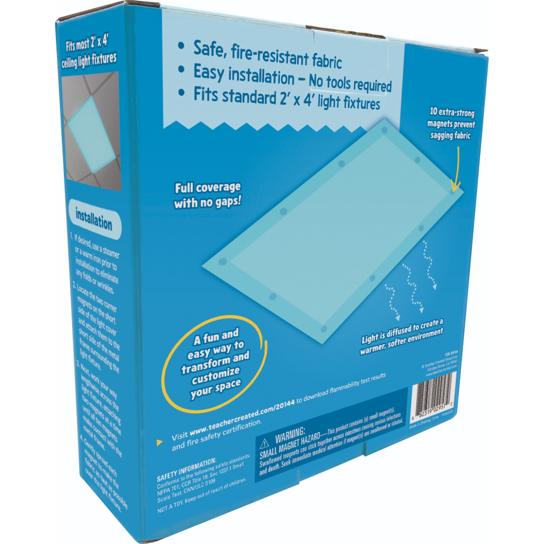 Light Blue Calming Covers Ceiling Light Filters